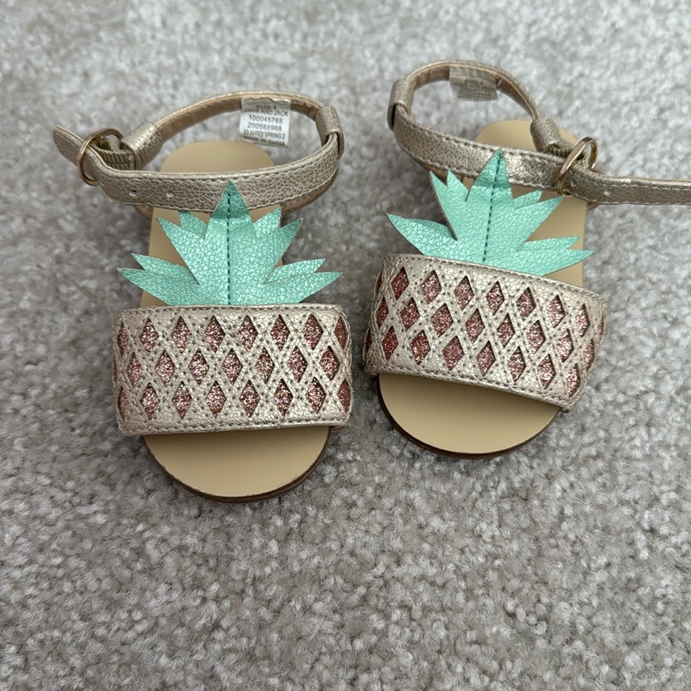 Pineapple Janie and Jack Sandals Toddler Summer Shoes